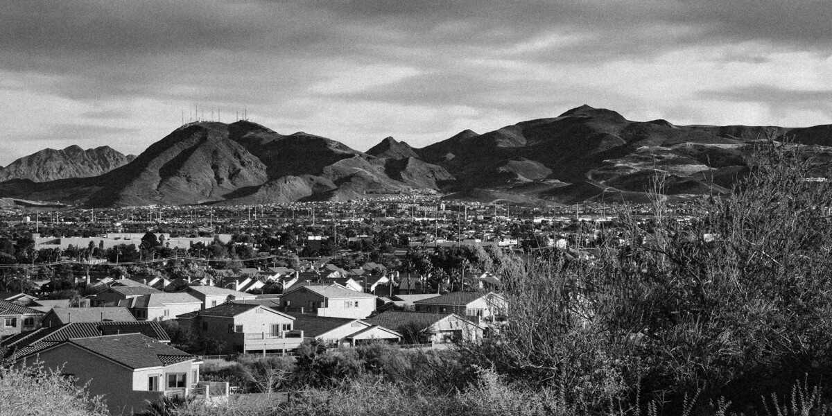 Looking out over southern and eastern Henderson, Nevada from the Whitney Mesa Trail.